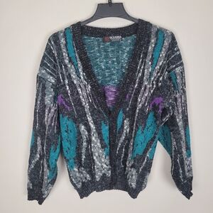 Vintage Scandia Sweater Mens S Knit Grandpa Biggie Christmas Ugly 90s Made USA